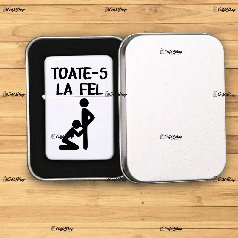 Toate-s la fel, bricheta metalica gravata laser cu mesaj